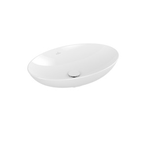 Villeroy & Boch Loop & Friends Aufsatzwaschbecken, 620 x 420 x 150 mm, Weiß Alpin, ohne Überlauf, un 4A480101