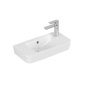 Villeroy & Boch O.novo Handwaschbecken Compact, 500 x 250 x 145 mm, Weiß Alpin AntiBac CeramicPlus,  4342R5T2