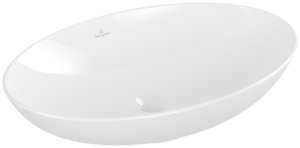 Villeroy & Boch Loop & Friends Aufsatzwaschbecken, 620 x 420 x 150 mm, Weiß Alpin, ohne Überlauf, un 4A480101