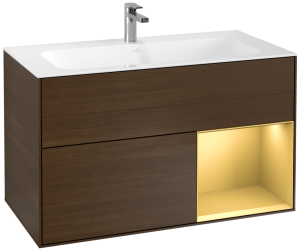 Villeroy & Boch Waschtischunterschrank Finion F04 996x591x498mm mit Regalelement , F040HFGN F040HFGN