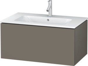 Duravit L-Cube Waschtischunterbau wandhängend Flanell Grau Seidenmatt 820x481x400 mm - LC614109090 LC614109090