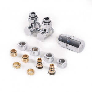 "Terma Set Absperr-Verbundeckventil 50mm SC GW 3/4"" (GZ 1/2"")-Ø16x2, Ø15 , WRZOSSC1-CR, Chrom WRZOSSC1-CR"