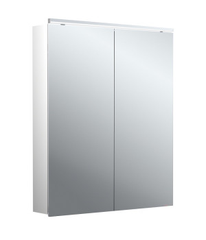 emco Lichtspiegelschrank flat II Classicleuchte, Aufputz, mit Waschtischbeleuchtung, 2 Tür, 600mm, 9 979706502