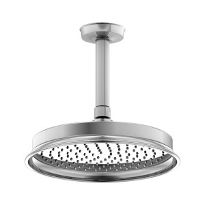 Steinberg Serie 350 Kopfbrauseset Ø 225mm inkl. Brausearm Deckenmontage, mit Easy Clean, chrom, 350 350 1580