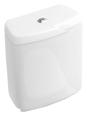 Villeroy & Boch Spülkasten O.novo 7796 Weiß Alpin CeramicPlus, 7796G1R1 7796G1R1