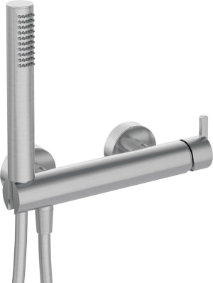 Neuesbad Serie 600 Brausearmatur mit Brauseset, Oberfläche: edelstahl gebürstet NB1BQS_F41M1