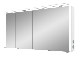 Serie 25 Pelipal Spiegelschrank S26-SPS26-ZA, B:1400, H:703, T:180mm S26-SPS26-ZA