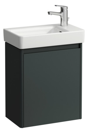 LAUFEN Waschtischunterschrank BASE 2.0 262x454x522 1 Tür m. Griffmulde f.WT H815954 verkehrsgrau, H4 H4112321082661