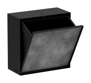 Hansgrohe Einbau Abfalleimer XtraStoris Rock 300/300/140 Mattschwarz, 56090670 56090670