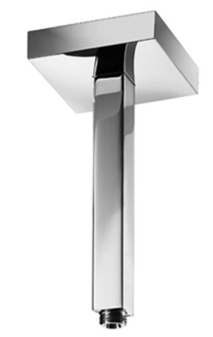 Herzbach Living Spa Deckenarm, 150mm, eckig chrom, 11.674815.2.01 11.674815.2.01