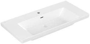 Villeroy & Boch Subway 3.0 Schrankwaschtisch, 1000 x 470 x 165 mm, Stone White CeramicPlus, mit Über 4A70A5RW
