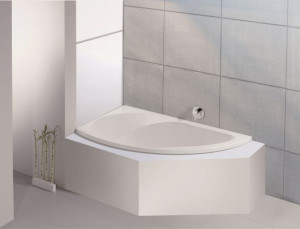 Hoesch Badewanne Spectra Eck 1700x1000 links ohne Schürze, weiss 3657.010