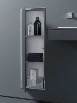 emco Schrank-Modul asis 300 Unterputz, 964 mm, aluminium / schwarz ohne Einbaurahmen, 977027563 977027563