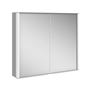 KEUCO Royal Match Spiegelschrank Wandvorbau mit LED-Beleuchtung B:80cm H:70cm T:16cm 12802171301