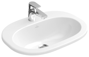 Villeroy & Boch Einbauwaschtisch O.novo, 41615701, B: 560, T: 405 mm, Weiß Alpin 41615701
