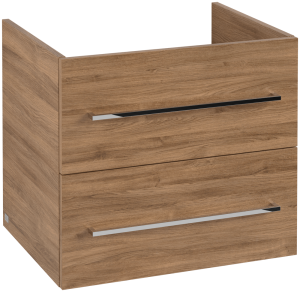 Villeroy & Boch Avento Waschbeckenunterschrank, 2 Auszüge, 576 x 514 x 452 mm, Kansas Oak A88900RH