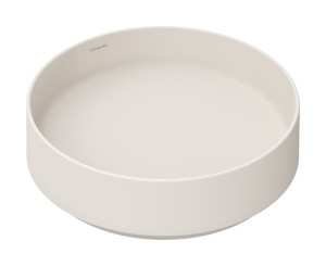 Hansgrohe Xuniva Evo S Aufsatzwaschtisch 400/400 ohne Hahnloch und Überlauf, Sandbeige Matt, 6032378 60323780