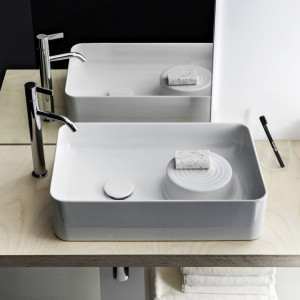 LAUFEN Waschtisch-Schale Val 360x550x145, ohne Hahnloch, ohne Überlauf, geschliffen LCC weiss H8122824001121