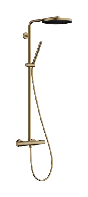 Hansgrohe Showerpipe Pulsify S Puro 260 1jet EcoSmart Brausethm. Aufputz brushed bronze , 24223140 24223140