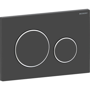 Geberit Betätigungsplatte Sigma20 für 2-Mengen-Spülung mattschwarz, 115882141 115882141