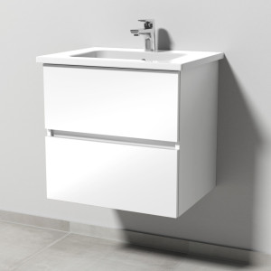 Sanipa Solo One Euphoria Waschtisch-Set 600mm, weiss glanz PS02078
