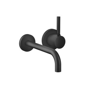 Dornbracht Waschtisch-Wand-Einhandbatterie mit Einzelrosetten META 36862660 Schwarz matt 36862660-33