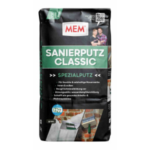MEM Sanierputz Classic 25 kg grau