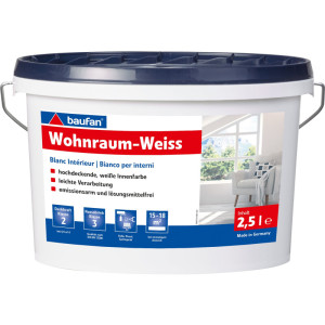 Baufan Wohnraumweiss 2,5 l