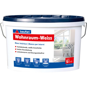 Baufan Wohnraumweiss 5,0 l