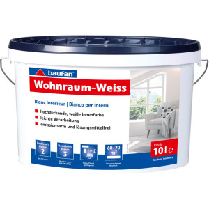 Baufan Wohnraumweiss 10,0 l