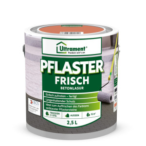 Ultrament Pflaster Frisch 2,5 l rot