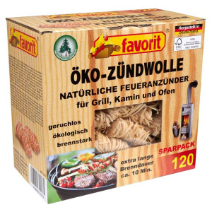 Favorit Öko-Zündwolle 120 Stück