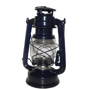 Favorit Sturm-Laterne 25 cm blau