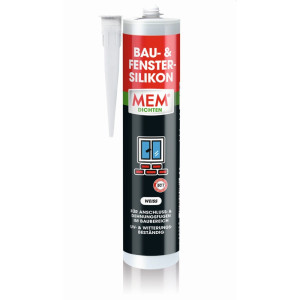 MEM Bau- und Fenster-Silikon 300 ml weiß