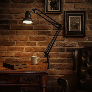 KS Verlichting Tafellamp Cornell Antiek Zwart