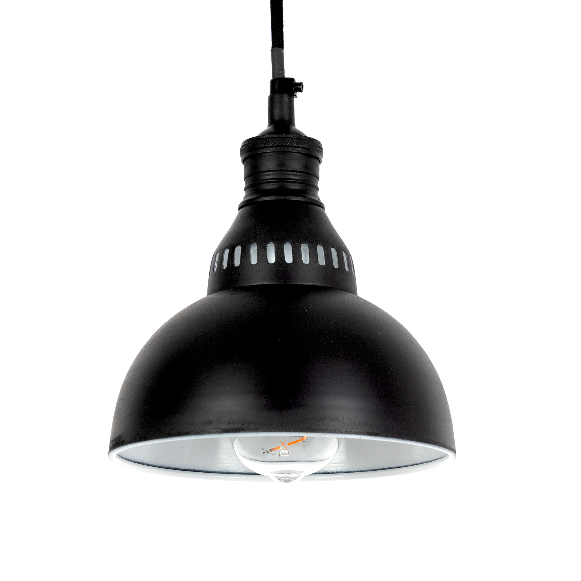 KS Verlichting Hanglamp Dakota Antiek Zwart