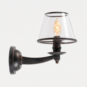 KS Verlichting Muurlamp Dufay Antiek Zwart