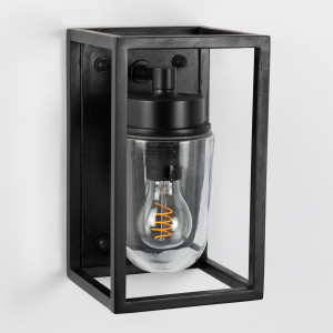 KS Verlichting Wandlamp In-Outdoor Fitzroy Zwart