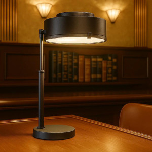 KS Verlichting Tafellamp Fox Antiek Zwart