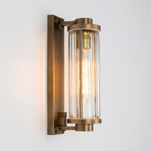 KS Verlichting Muurlamp Porter Outdoor Antiek Messing