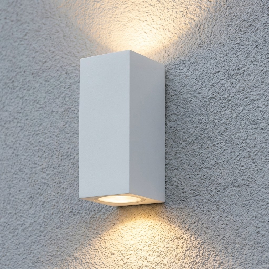KS Verlichting Geo Up en Down Muurlamp Wit