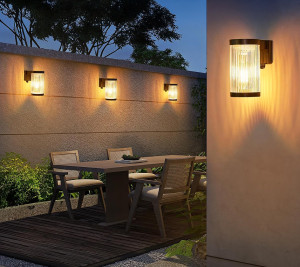 KS Verlichting 6x Aurelia Solar LED Muurlamp Zwart