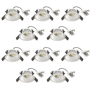 KS Verlichting Set van 10 Ivar Inbouwspot Wit
