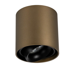 KS Verlichting Oliver Opbouwspot Rond Brons