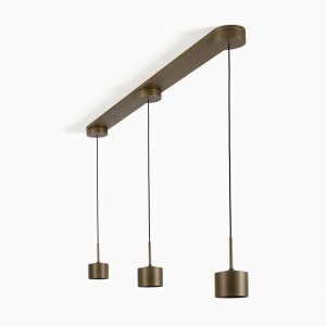 KS Verlichting June 3-lichts Hanglamp Brons