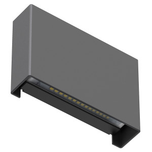 KS Verlichting Elroy Up en Down Muurlamp Zwart Small