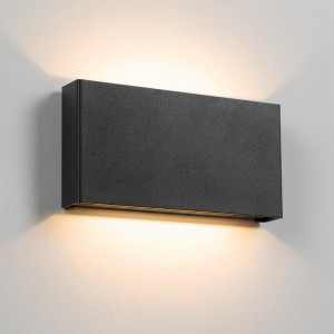 KS Verlichting Elroy Up en Down Muurlamp Zwart Medium