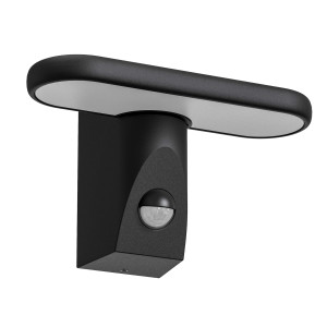 KS Verlichting Zack Muurlamp Zwart Met Bewegingsmelder