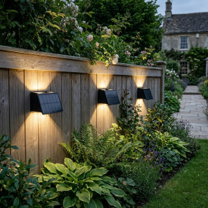 KS Verlichting 3x Mitch Solar Up en Down Muurlamp Zwart