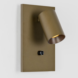 KS Verlichting Mila Bedlamp Brons Met Dimmer En USB-C